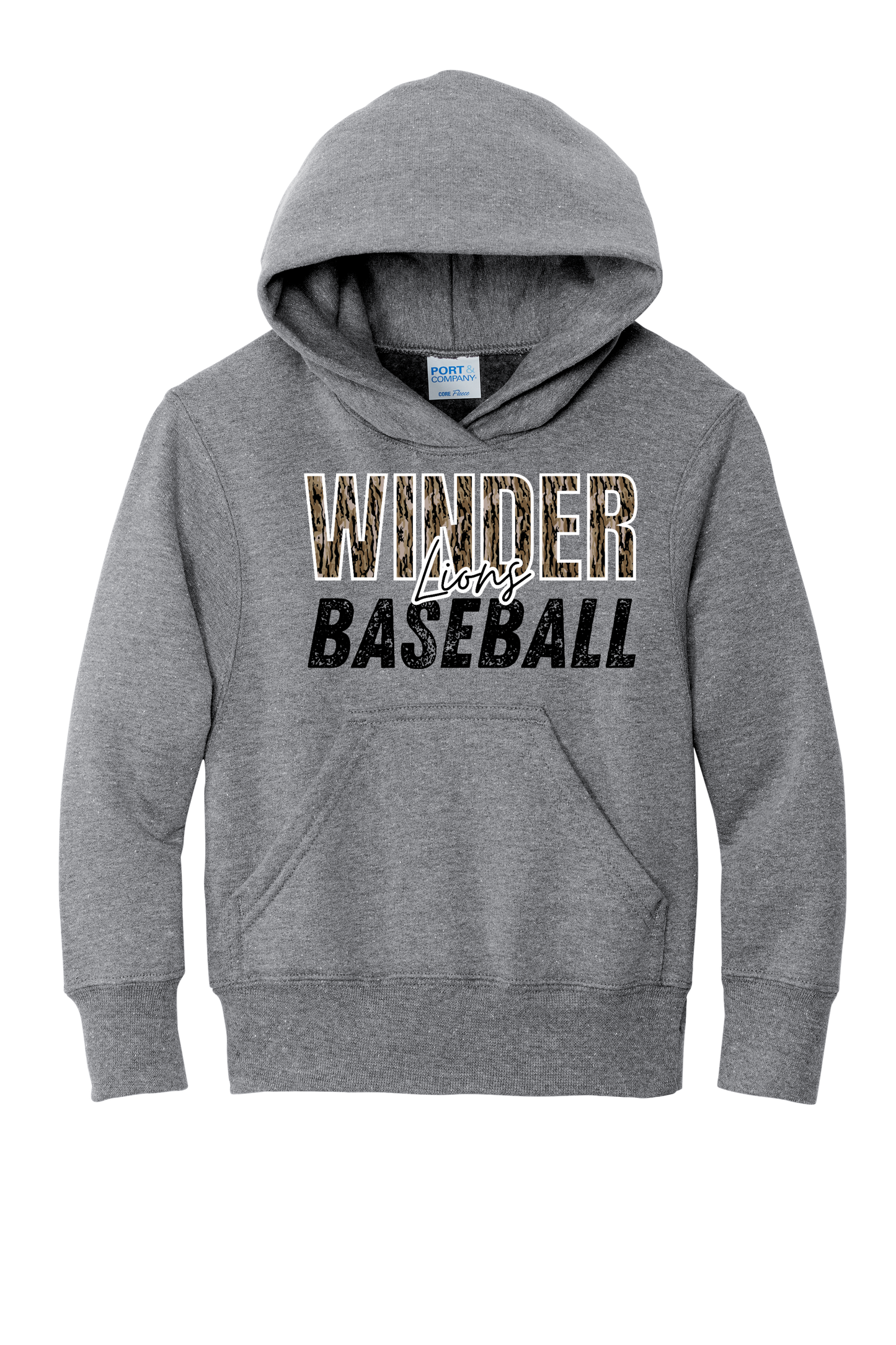 Winder Lions Rec Bottomland Camo Hoodie Youth/Adult
