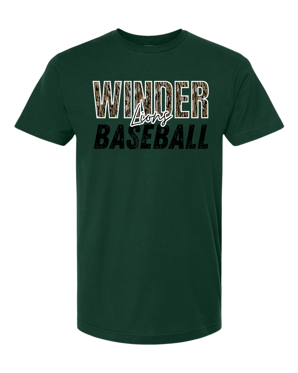 Winder Lions Bottomland Camo Tee - Adult