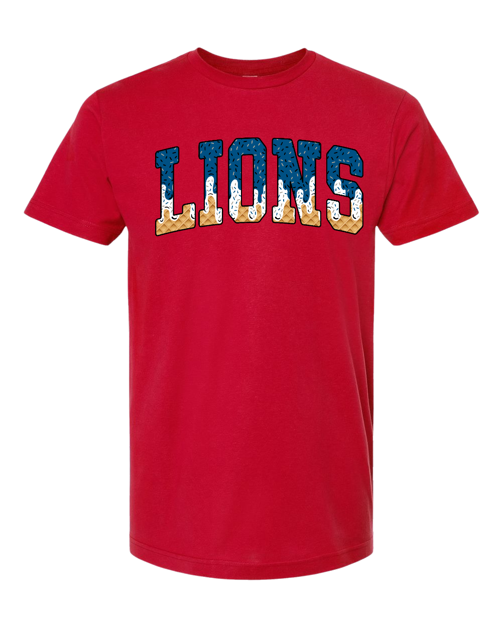 Winder Lions Ice Cream Drip Tee - Youth/Adult
