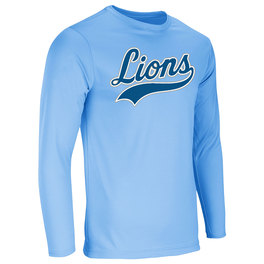 Lions Logo 2 Performance Tee - Long Sleeve