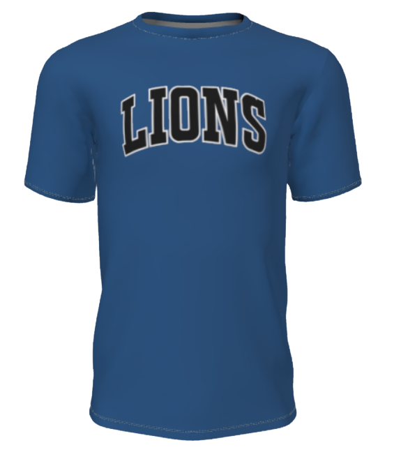 Lions Personalized Practice Jersey 10U