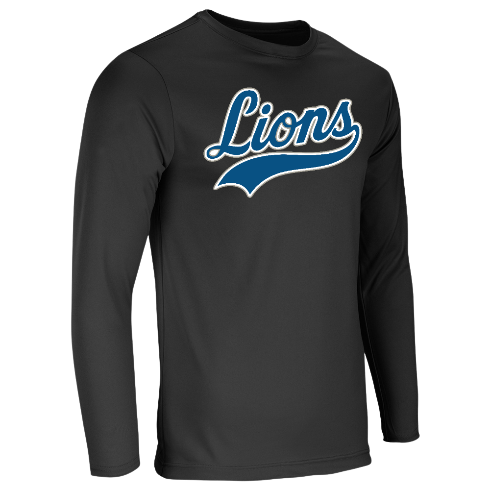 Lions Logo 2 Performance Tee - Long Sleeve