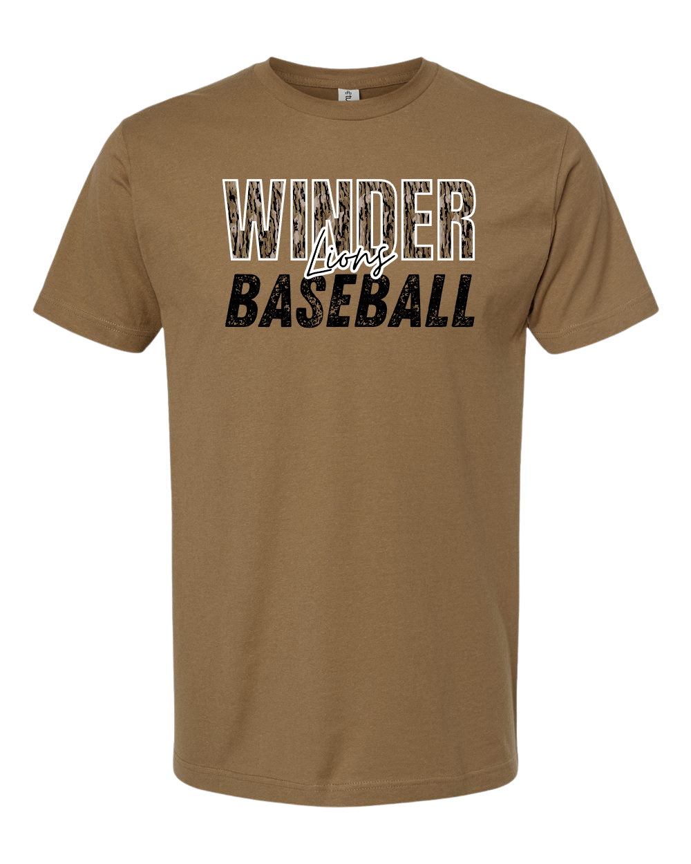 Winder Lions Bottomland Camo Tee - Adult
