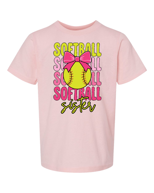 Softball Sister Tee - Youth/Adult