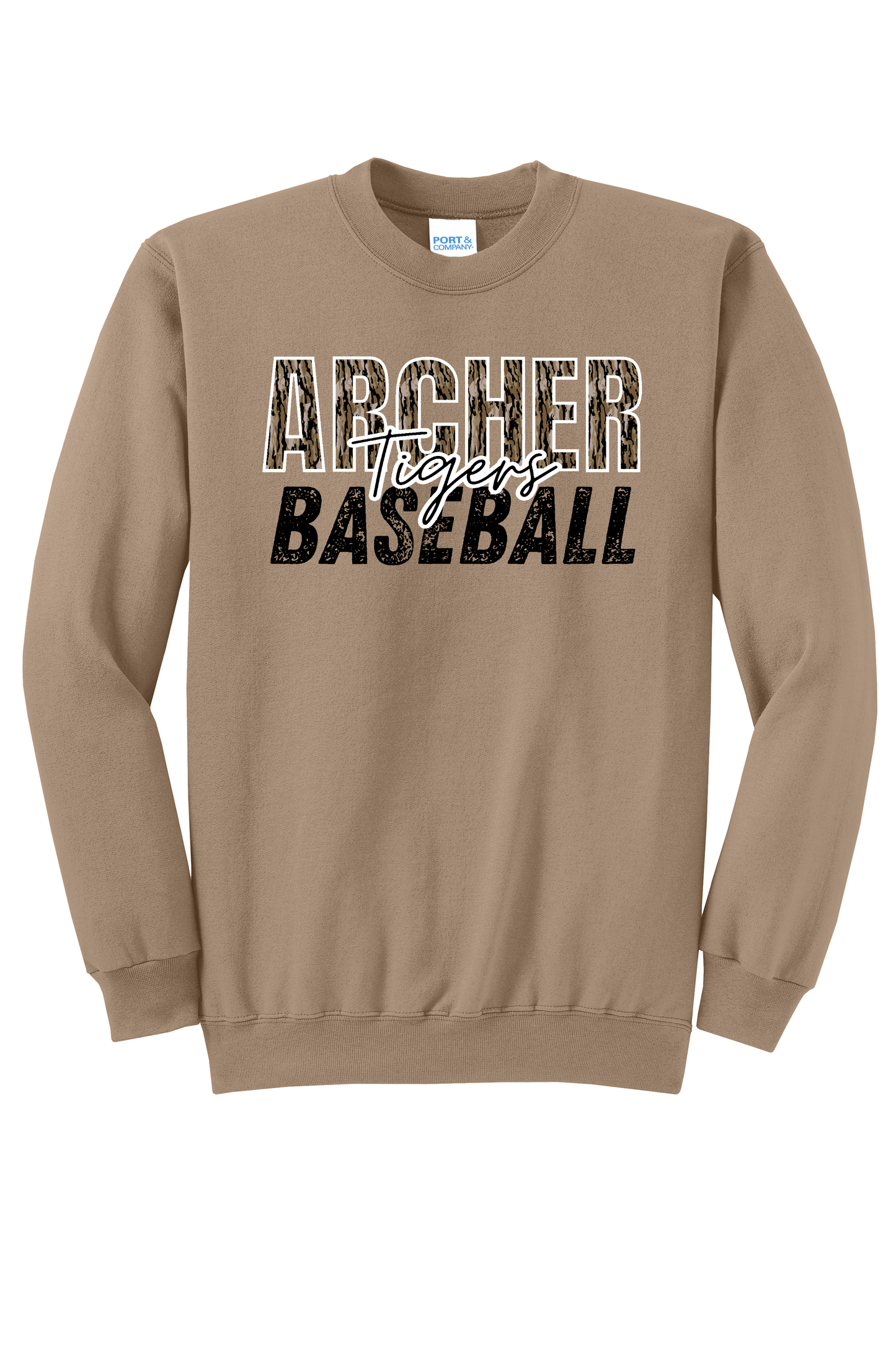 Archer Rec Bottomland Camo Crewneck Adult Sweatshirt