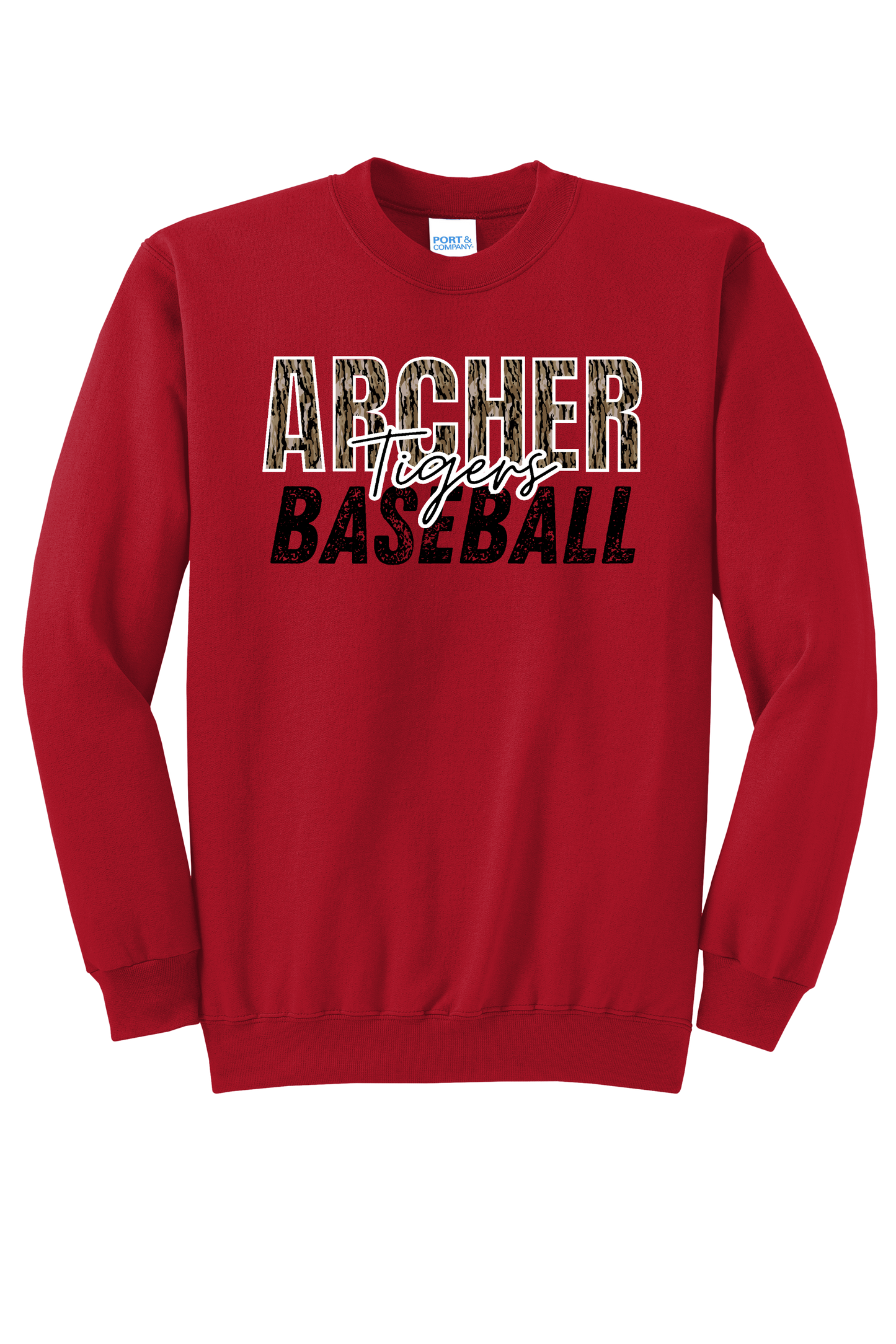 Archer Rec Bottomland Camo Crewneck Adult Sweatshirt