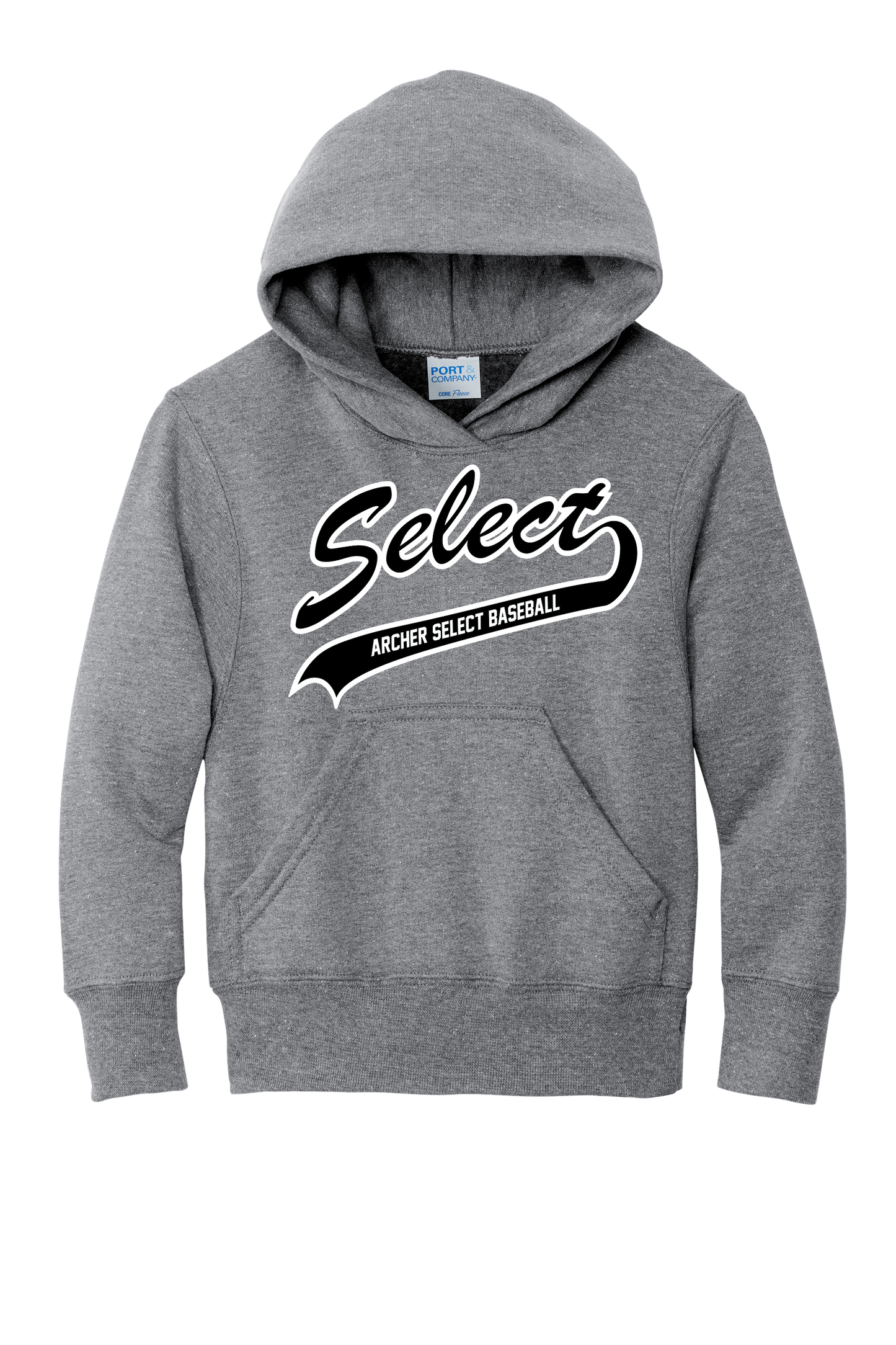 Archer Select White/Black Logo Hoodie Youth/Adult