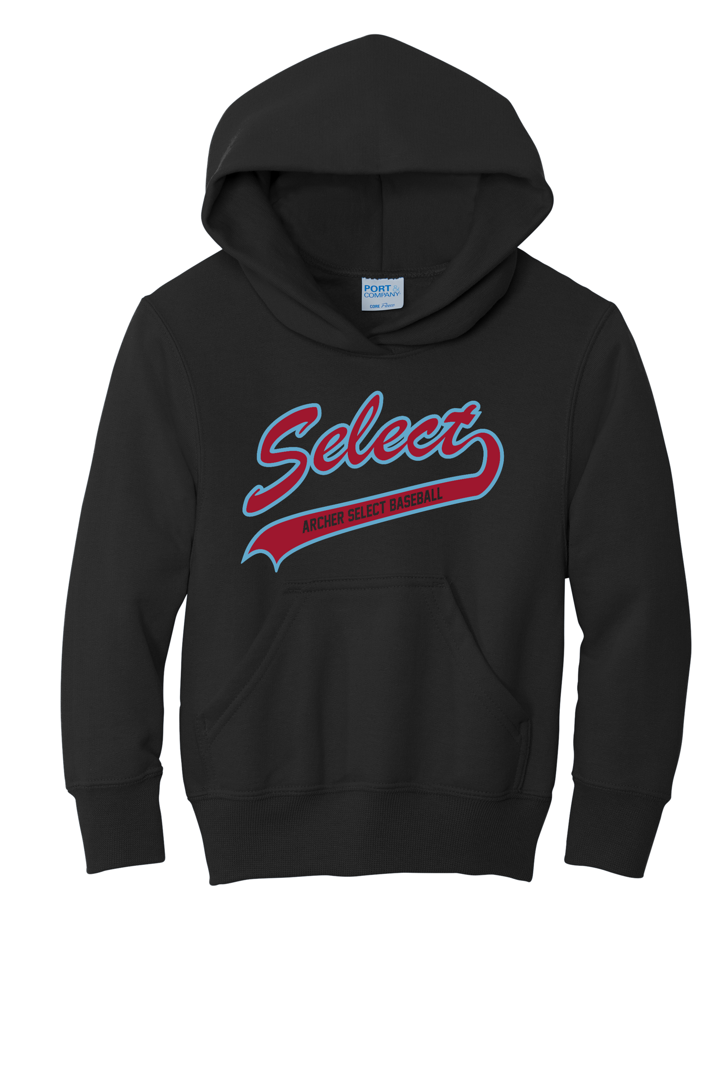 Archer Select Blue/Red Logo Hoodie Youth/Adult
