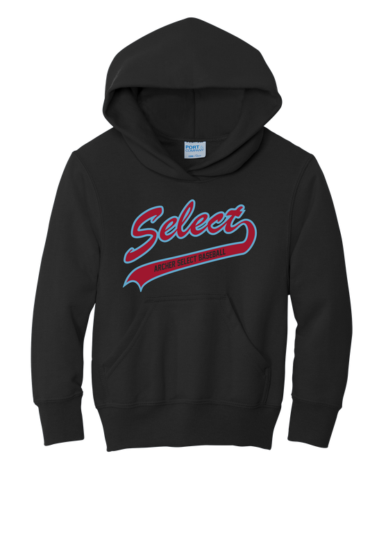 Archer Select Blue/Red Logo Hoodie Youth/Adult
