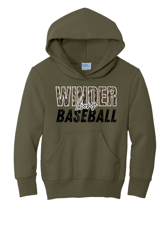 Winder Lions Rec Bottomland Camo Hoodie Youth/Adult