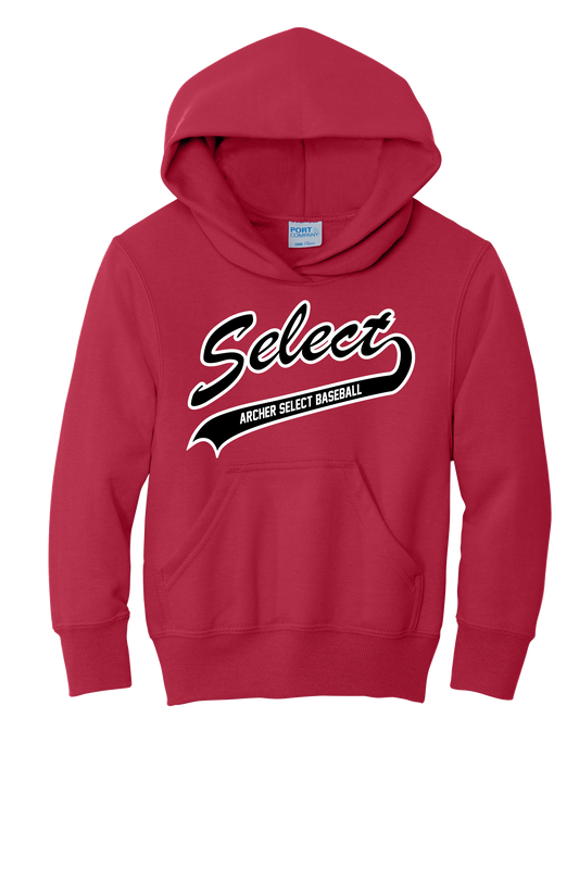 Archer Select White/Black Logo Hoodie Youth/Adult