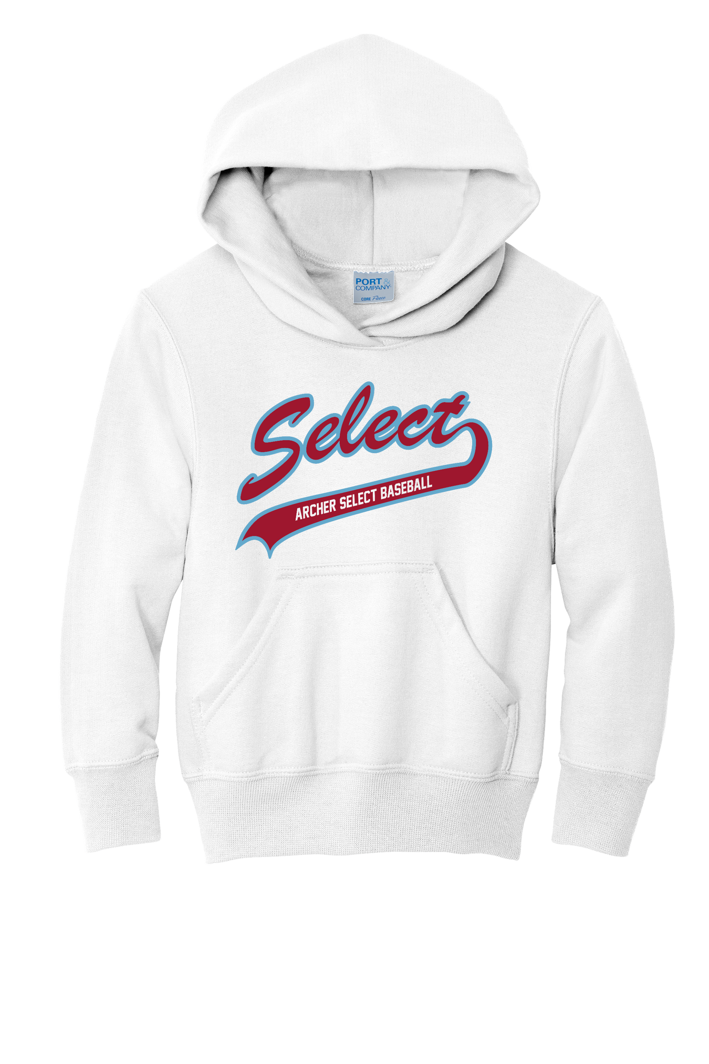 Archer Select Blue/Red Logo Hoodie Youth/Adult