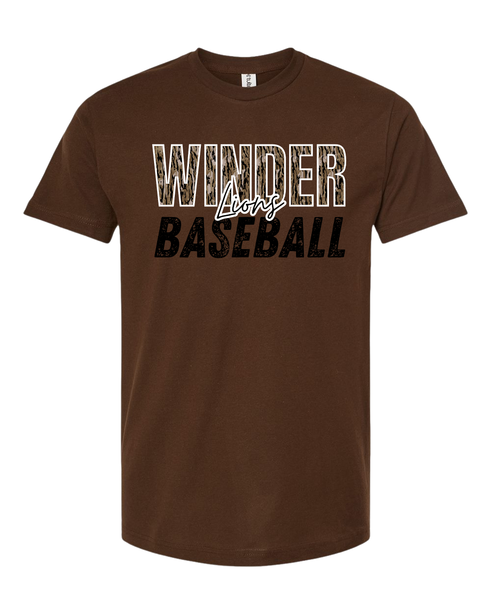 Winder Lions Bottomland Camo Tee - Adult