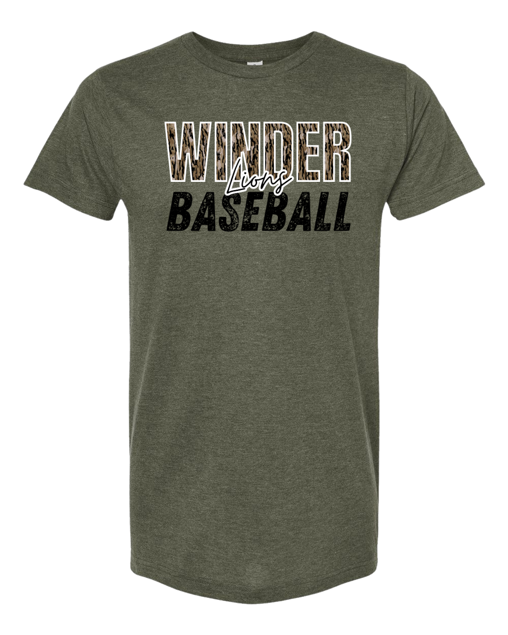 Winder Lions Bottomland Camo Tee - Adult