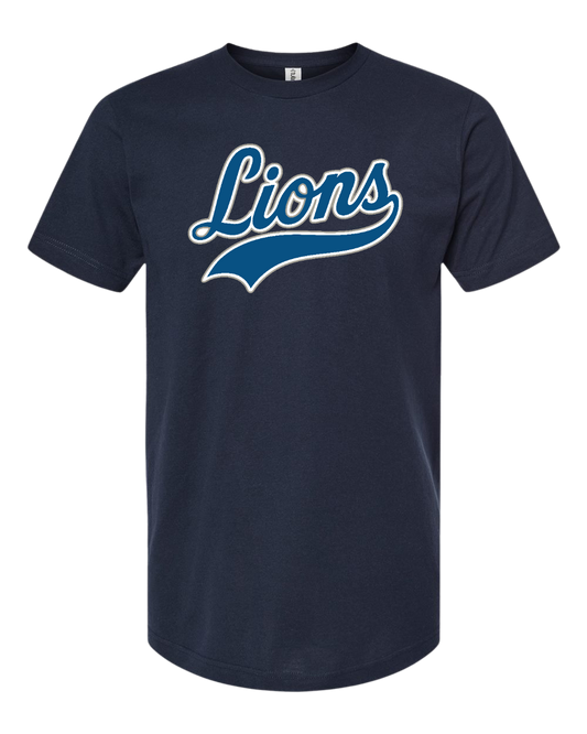 Winder Lions Royal Logo 2 Tee - Youth/Adult