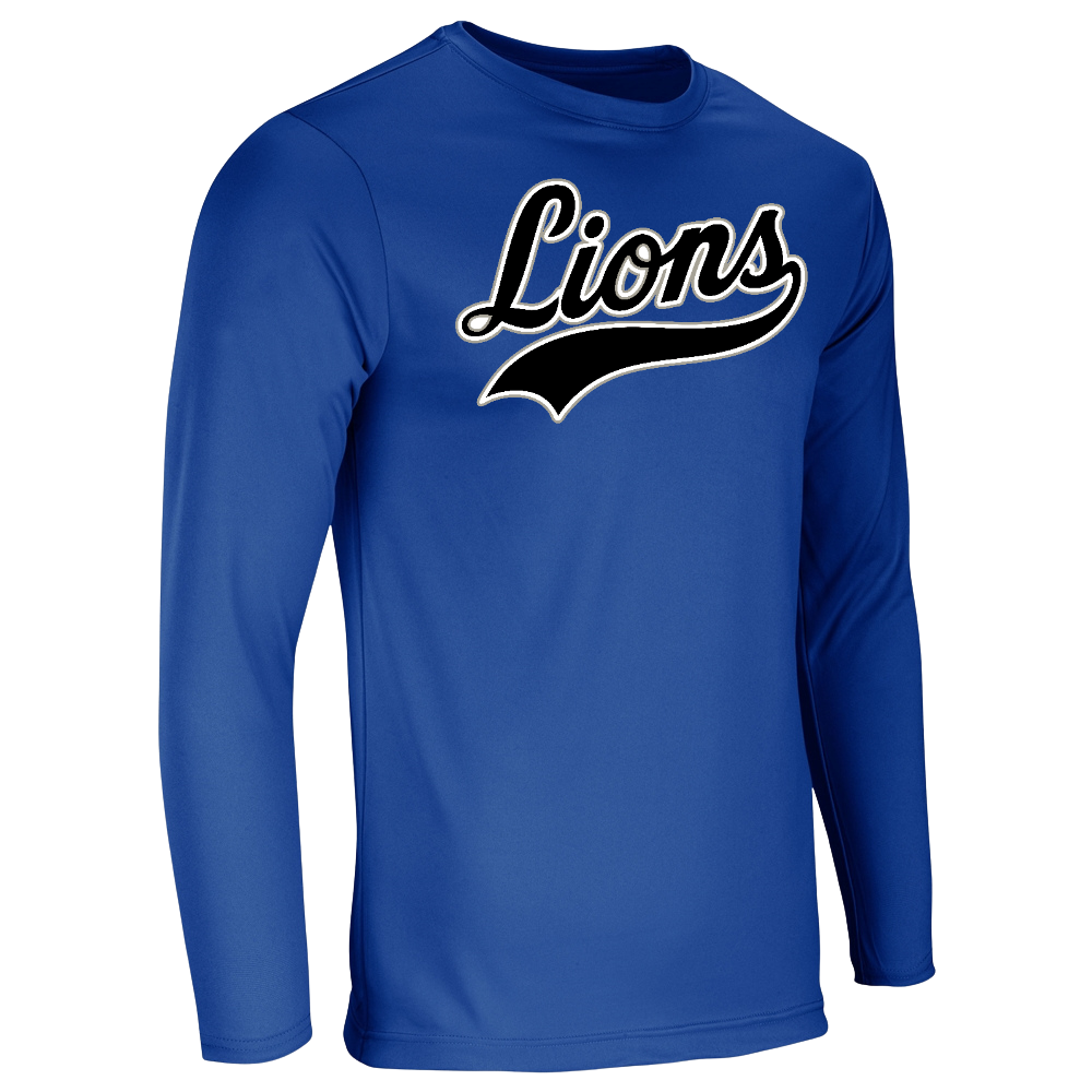 Lions Logo 2 Performance Tee - Long Sleeve