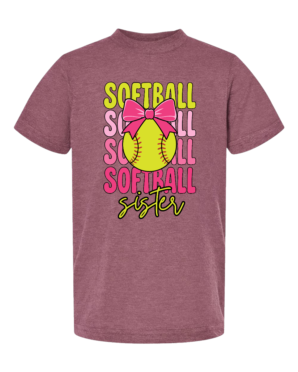 Softball Sister Tee - Youth/Adult